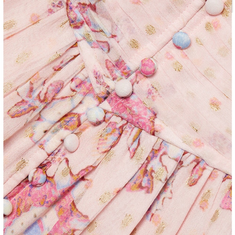 Hemant And Nandita Button Front Mini Dress Xs - image 7